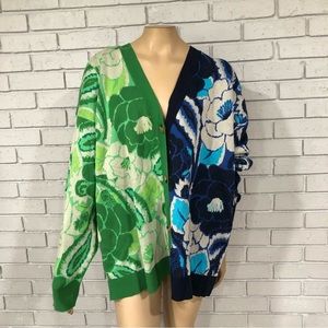 Farm Rio Tropical Groove Mixed Cardigan